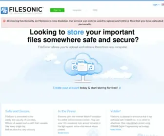 Filesonic.in(filesonic) Screenshot