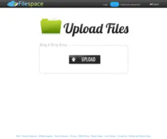 Filespace.com(File upload) Screenshot