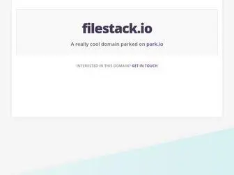 Filestack.io(A really cool domain parked on) Screenshot