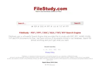 Filestudy.org(FileStudy Search Engine) Screenshot