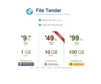 Filetender.com(Free File Hosting) Screenshot