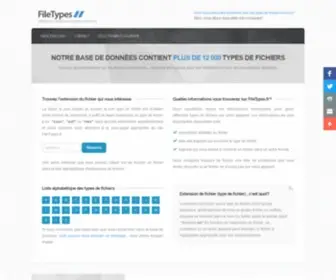 Filetypes.fr(Extensions de fichiers et types de fichiers) Screenshot