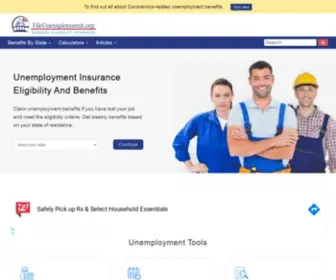 Fileunemployment.org(Provides a detailed guide to unemployment insurance. It is a private website that helps job) Screenshot