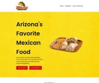 Filibertos.com(Arizona's Favorite Mexican Food) Screenshot