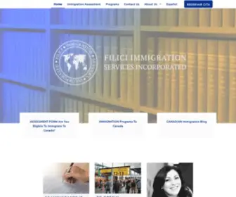 Filici-Palacio.com(Filici Immigration Services Inc) Screenshot