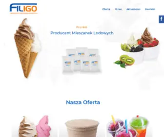 Filigo.pl(Producent Mieszanek Lodowych) Screenshot