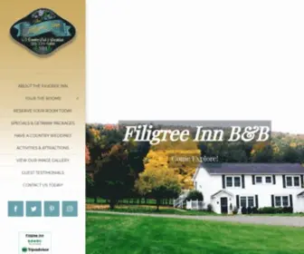 Filigreeinn.com(Finger Lakes Bed & Breakfast) Screenshot