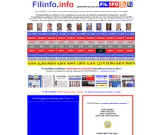 Filinfo.info(INFO, le fil info politique, Paris, élections 2017, fr) Screenshot