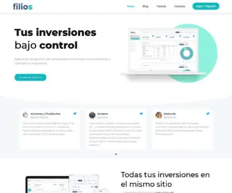 Filios.app(Inversión bajo control) Screenshot