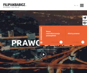 Filipiakbabicz.com(FILIPIAK BABICZ LEGAL) Screenshot