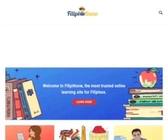 Filipiknow.net(The Most Trusted Online Learning Site for Filipinos) Screenshot
