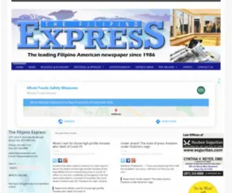 Filipinoexpress.com(Filipino Express) Screenshot