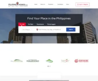 Filipinohomes.com(Real Estate Companies in the Philippines) Screenshot