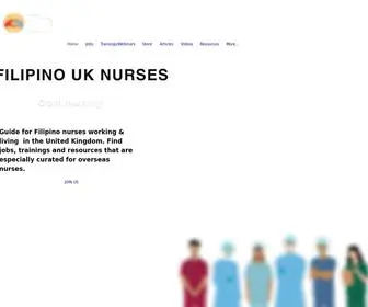 Filipinouknurse.com(Guide to life in the UK) Screenshot