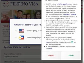 Filipinovisa.com(USA Fiance Visa Service) Screenshot