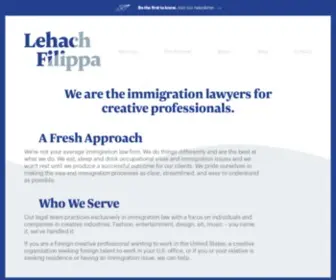 Filippalaw.com(O1 Visas for Artists) Screenshot