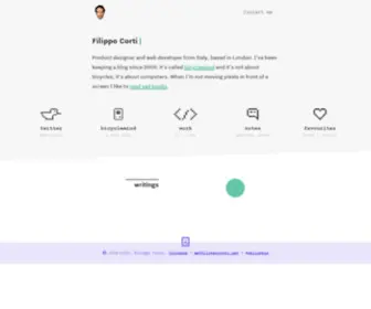 Filippocorti.com(Filippo Corti) Screenshot
