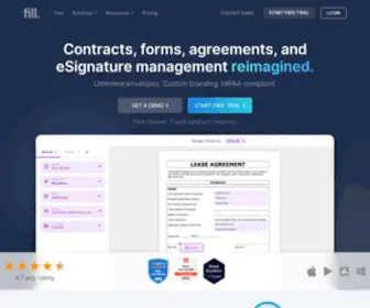 Fillhq.com(Legally Binding Electronic Signature Mobile App & Desktop) Screenshot