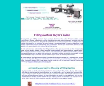 Fillingmachine.com(Inline Filling Systems Home) Screenshot