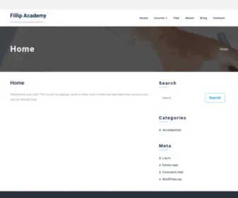 Fillipacademy.in(Fillip Academy) Screenshot