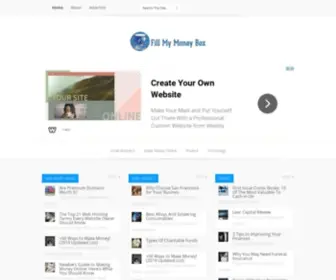 Fillmymoneybox.com(Make Money with Personal Finance and Small Business Tips) Screenshot
