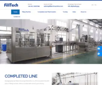 Filltechgroup.com(Zhangjiagang city Filltech Beverage Machinery Co) Screenshot