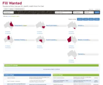 Fillwanted.com.au(Fill wanted) Screenshot