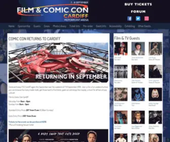 Filmandcomicconcardiff.com(Film and Comic Con Cardiff) Screenshot