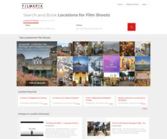 Filmapia.com(Film Shooting Locations and Resources for Filmmakers) Screenshot