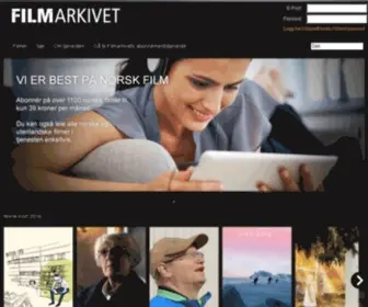 Filmarkivet.no(Lei film på nett) Screenshot