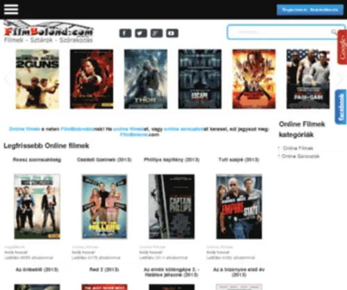 Filmbolond.com(Online filmek a neten FilmBolondoknak) Screenshot