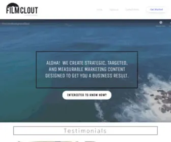 Filmclout.com(Videos that grow your business) Screenshot