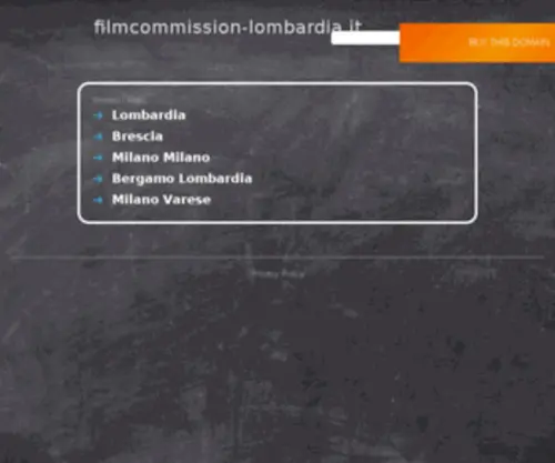 Filmcommission-Lombardia.it(Lombardia Film Commission) Screenshot