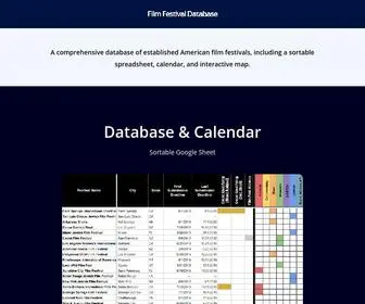 Filmfestivaldatabase.com(Film Festival Database) Screenshot