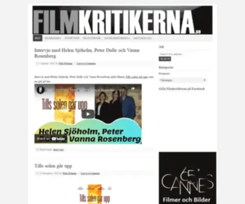 Filmkritikerna.se(Filmtips på bra filmer) Screenshot