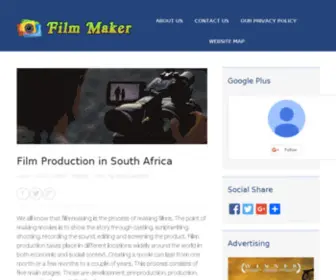 Filmmaker.co.za(Film and Television Production Jobs and Opportunities) Screenshot