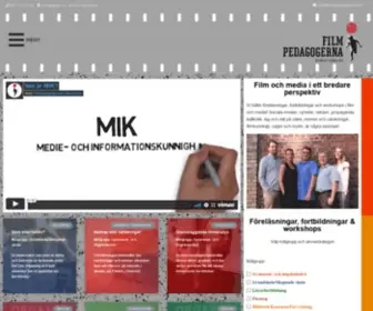 Filmpedagogerna.se(Film och media i ett bredare perspektiv) Screenshot