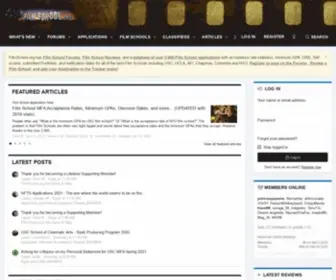 Filmschool.org(Acceptance Data) Screenshot