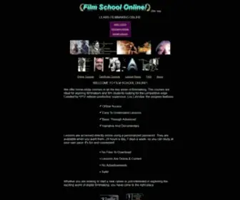 Filmschoolonline.com(FILM SCHOOL ONLINE Filmmaking Courses CINEMATOGRAPHY SCREENWRITING VIDEO DIRECTING College/High School Film Making ONLINE FILM SCHOOL Lou LaVolpe) Screenshot