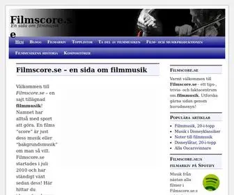 Filmscore.se(Fakta och trivia om filmmusik) Screenshot