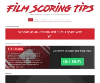 Filmscoringtips.com(Film Scoring Tips) Screenshot