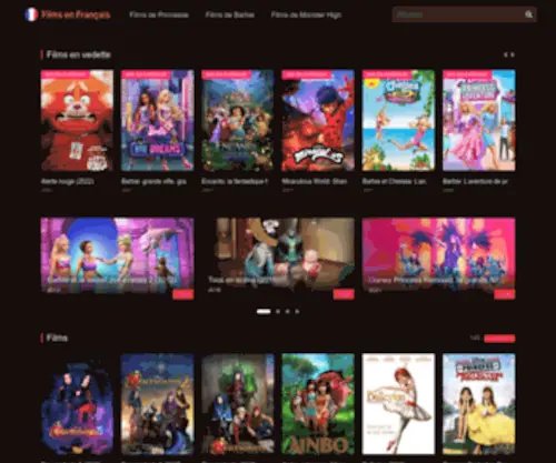 Filmsdeprincesse.com(Films de Princesse et Barbie en Streaming) Screenshot