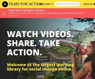 Filmsforaction.org(Films For Action) Screenshot