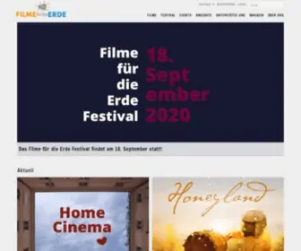 Filmsfortheearth.org(Alle Filme zu Nachhaltigkeit) Screenshot