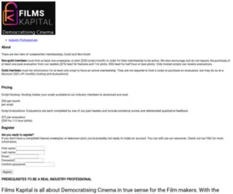 Filmskapital.com(Registration) Screenshot