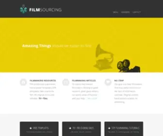 Filmsourcing.com(Sharing Filmmaking Resources) Screenshot