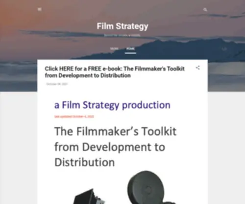 Filmstrategy.com(Film Strategy) Screenshot