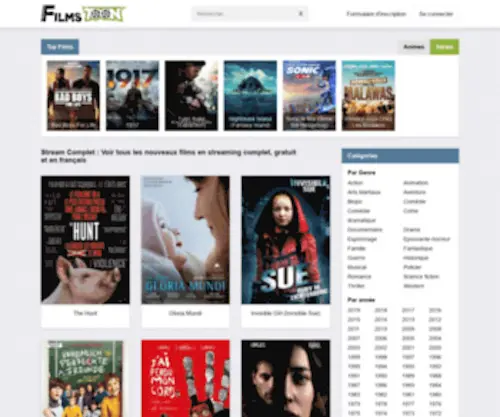 Filmstreaming1.pro(1er site Film Streaming PRO 100% Gratuit) Screenshot