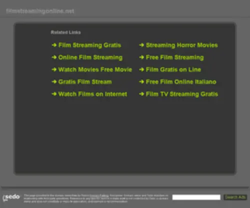 Filmstreamingonline.net(Registrant WHOIS contact information verification) Screenshot