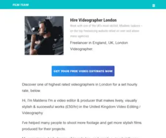 Filmteam.co.uk(Freelance Videographer London) Screenshot